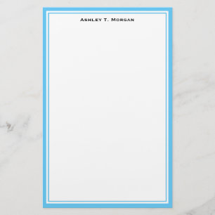 Simplicity DIY Frame White Personalised Sky Blue Stationery