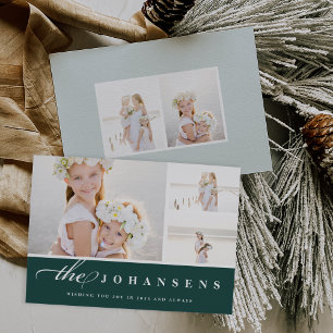 Simplicity   Holiday Photo Collage Card