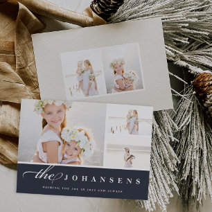 Simplicity   Holiday Photo Collage Card