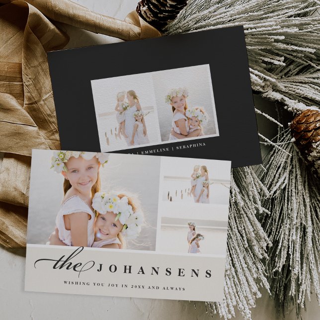 Simplicity | Holiday Photo Collage Card (Creator Uploaded)