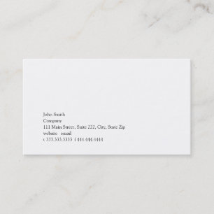 Simplicity II Business Card