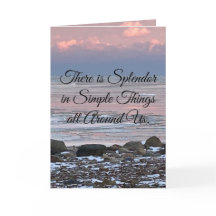 "Simplicity" Inspirational cards
