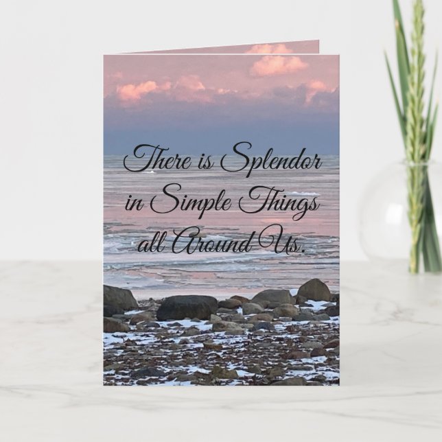 "Simplicity" Inspirational cards (Front)