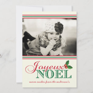 Simplicity "Joyeux Noel" Holiday Photo Card