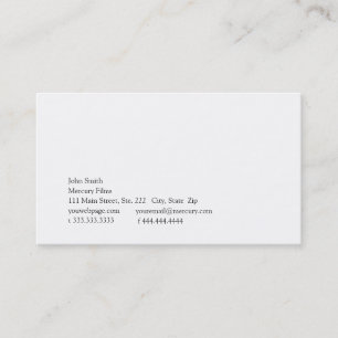 Simplicity Logo II Business Card