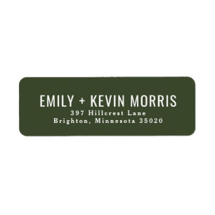 Simplicity Modern Return Address Label