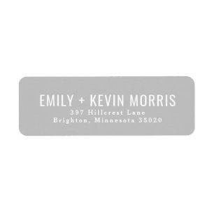 Simplicity   Modern Return Address Label