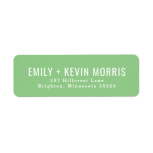 Simplicity Modern Return Address Label
