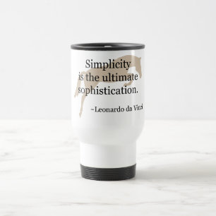 Simplicity Quote With Jumper Horse Travel Mug
