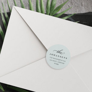 Simplicity Return Address Sticker Sage