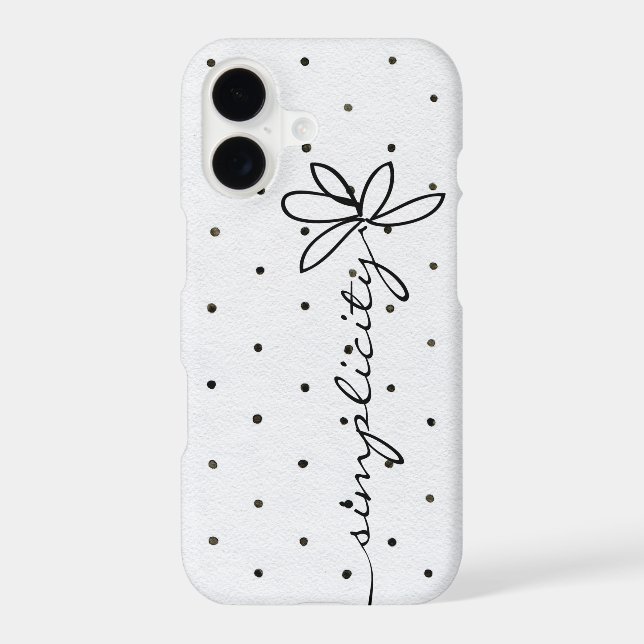 simplicity text on polka dots (Back)