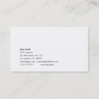 Simplicity xvi business card