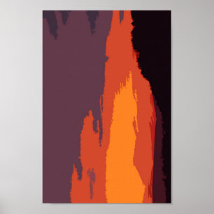 Simplified sunset poster