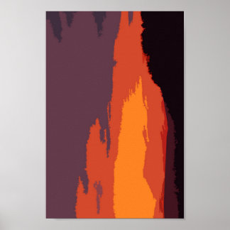 Simplified sunset poster