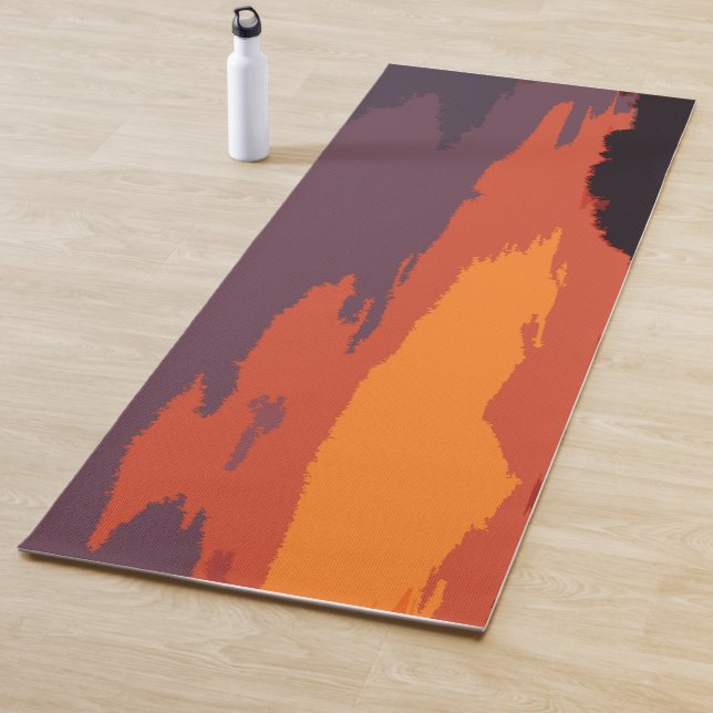 Simplified sunset yoga mat (In Situ)
