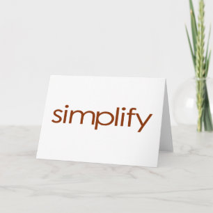 Simplify Card