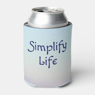 Simplify Life blue koozie cooler