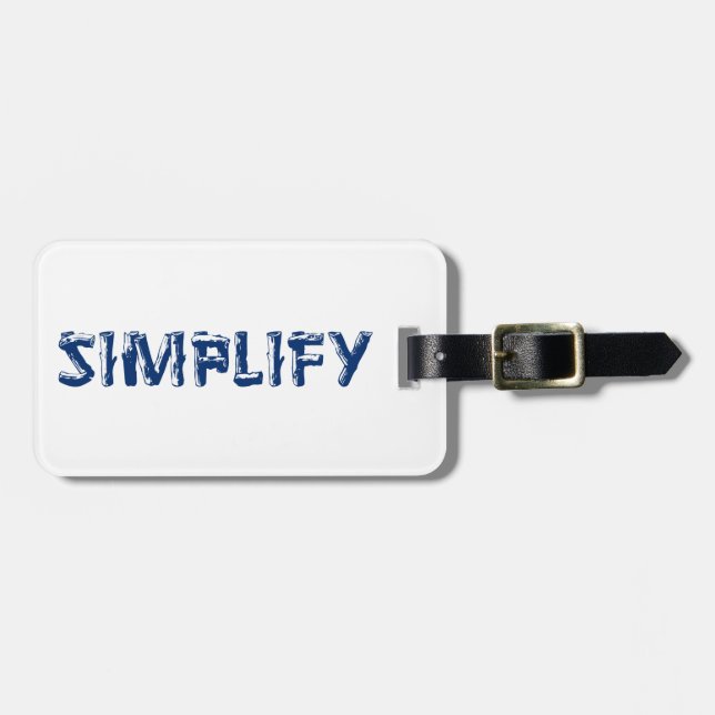 Simplify Luggage Tag (Front Horizontal)
