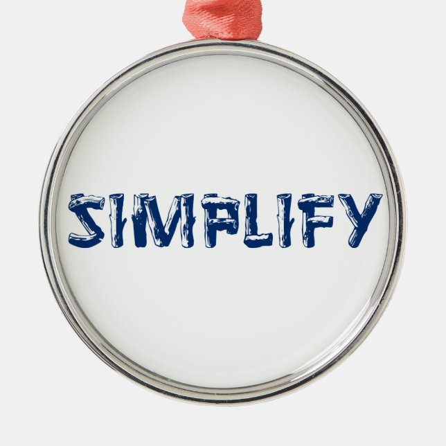 Simplify Metal Tree Decoration (Front)