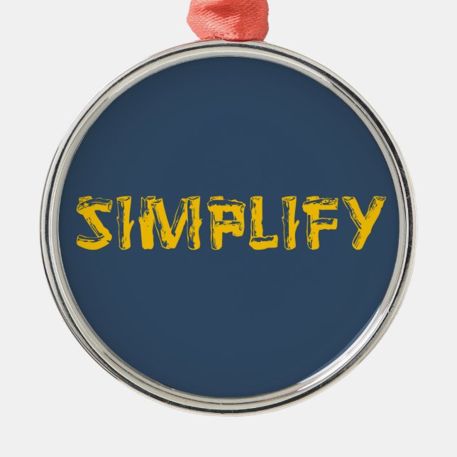 Simplify Metal Tree Decoration (Front)