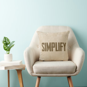 Simplify On Beige Texture Cushion