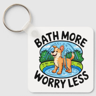 Simplify Pet Bathing with Bath More Worry Less Key Ring