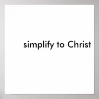 simplify to Christ