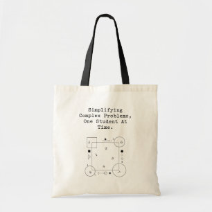 Simplifying Complex Problems Math Student Succes Tote Bag