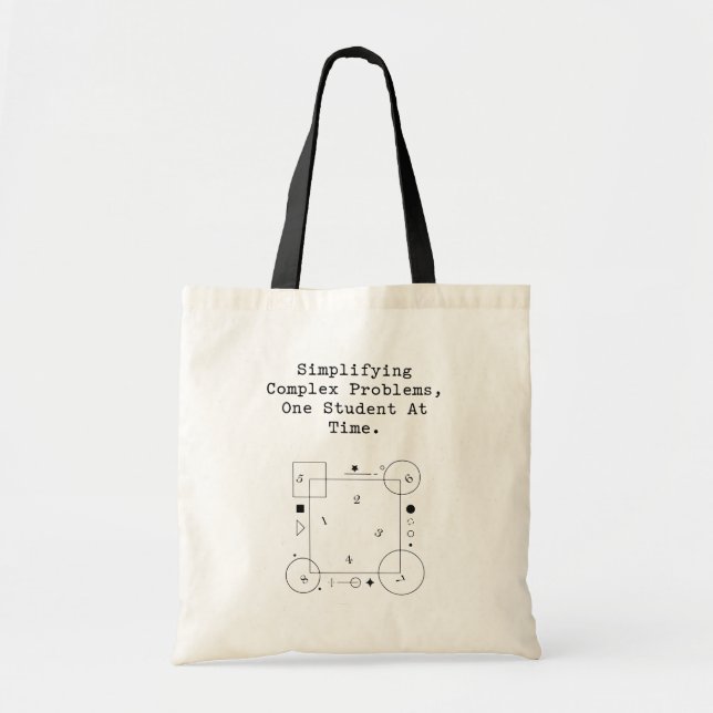 Simplifying Complex Problems | Math Student Succes Tote Bag (Front)