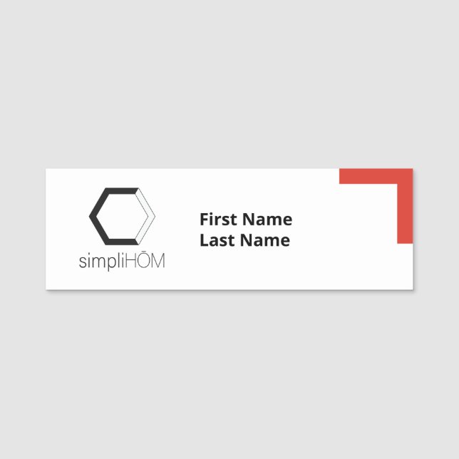 simpliHŌM name tag (Front)