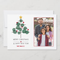 Simplistic Christmas Photo Card