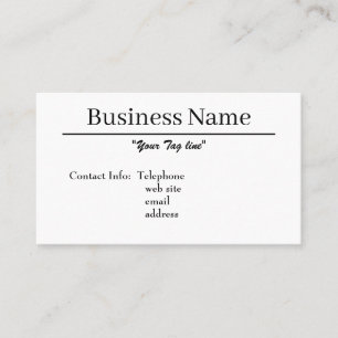 Simplistic design business card