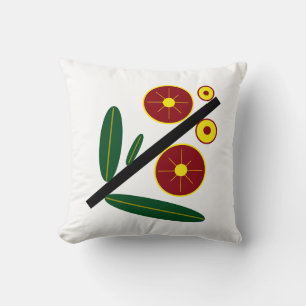 "Simplistic Imagery" 16" x 16" Throw Pillow