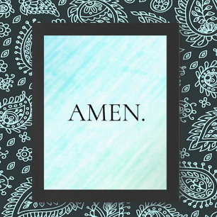 Simplistic, Minimalist Faith statement Poster