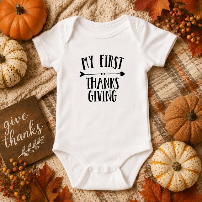Simplistic My First Thanksgiving Baby Bodysuit (Creator Uploaded)