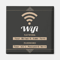 Simplistic WiFi Details Network Password 