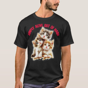 Simply Alive Out Of Habit Cute Nihilism Design T-Shirt