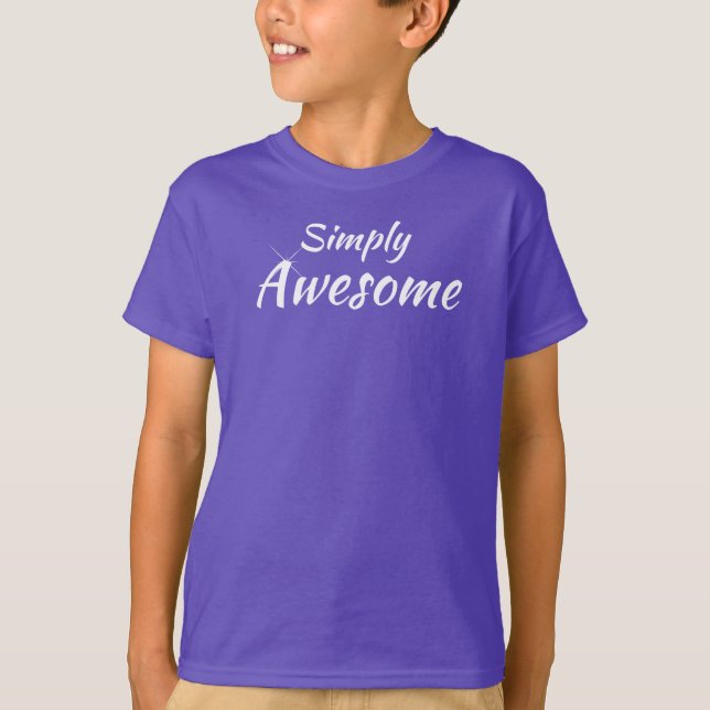 Simply Awesome Kid's Basic T-shirt (Front)