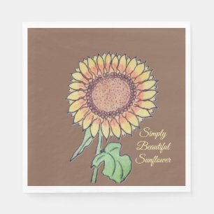 Simply Beautiful Sunflower  Napkin