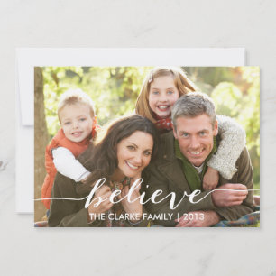 Simply Believe Holiday Photo Card