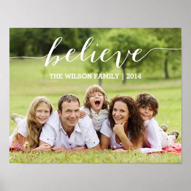 Simply Believe | Holiday Photo Poster (Front)