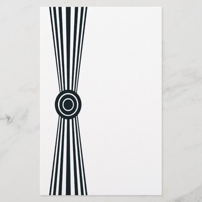Simply black and white stationery (Front)