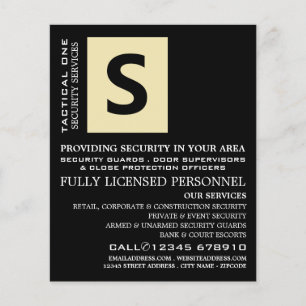 Simply Black, Security Personnel Advertising Flyer