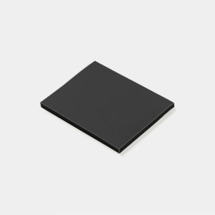 Simply Black Solid Colour Customise It Post-it Notes