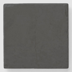 Simply Black Solid Colour Customise It Stone Coaster