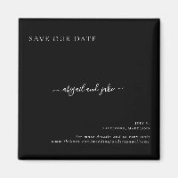 Simply Black Wedding Save our Date