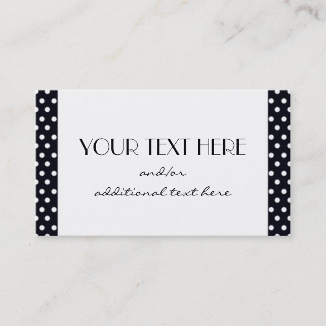 Simply Black & White Business Card (Front)