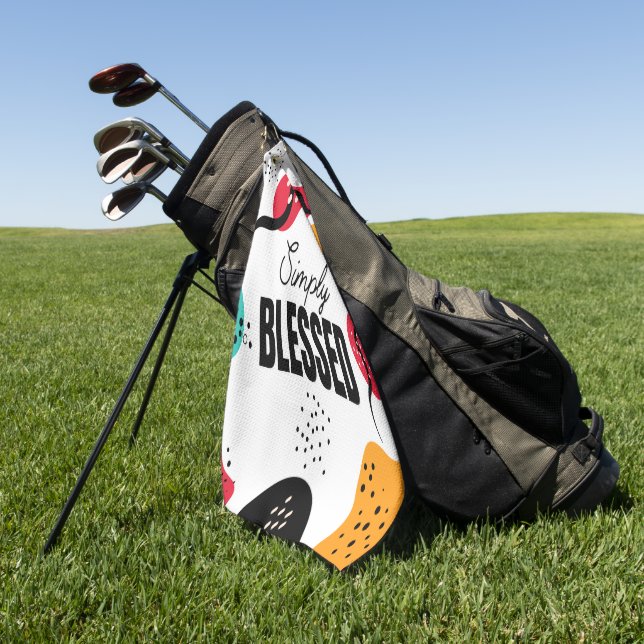 Simply Blessed Golf Towel (Green)