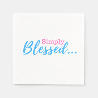 Simply Blessed inspirational Napkin