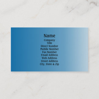 Simply Blue Business Card